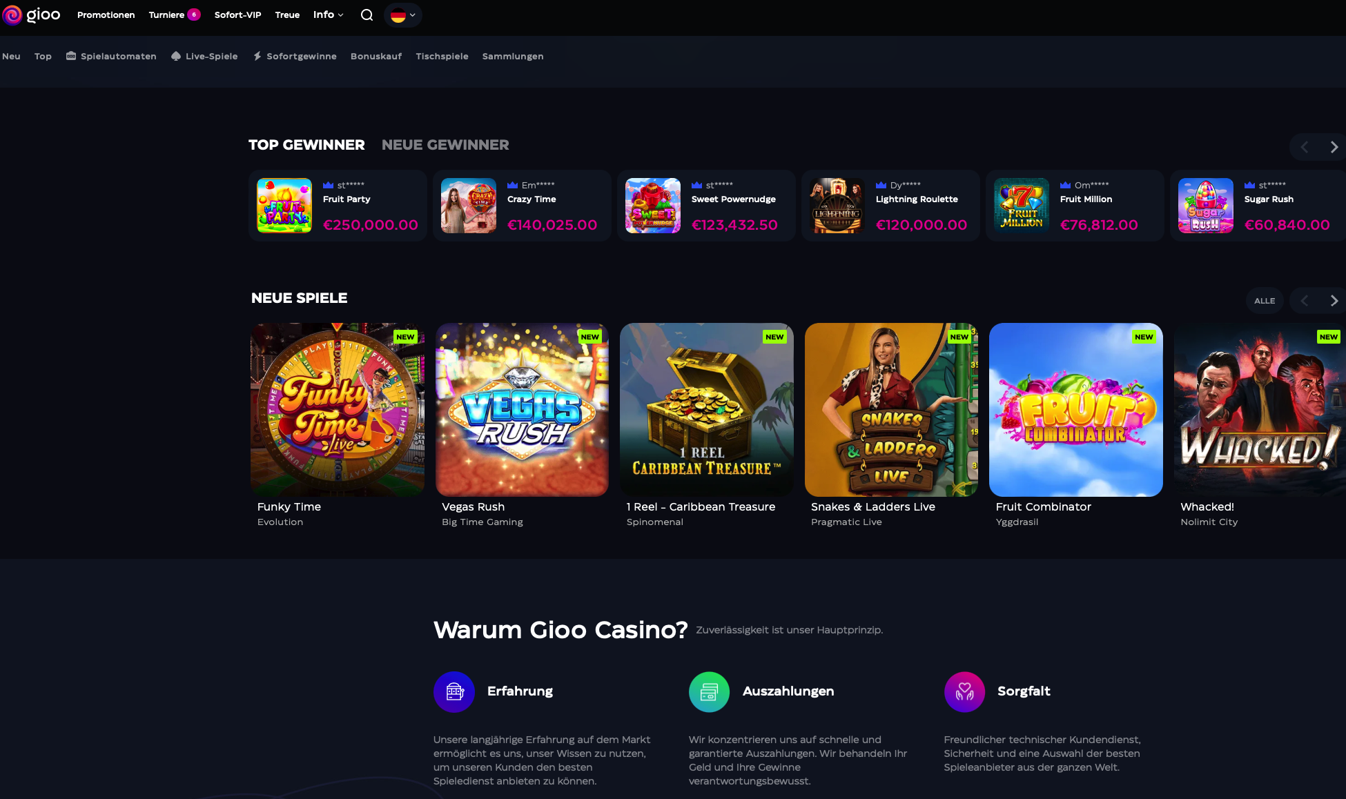 Gioo Casino Lobby